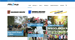 Desktop Screenshot of pro-run.pl